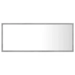 vidaxl led bathroom mirror concrete gray 39.4"x3.3"x14.6" acrylic