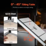 woodworking bandsaw 13.39 in width benchtop band saw 440 846 rpm 1100w 1 1/2hp